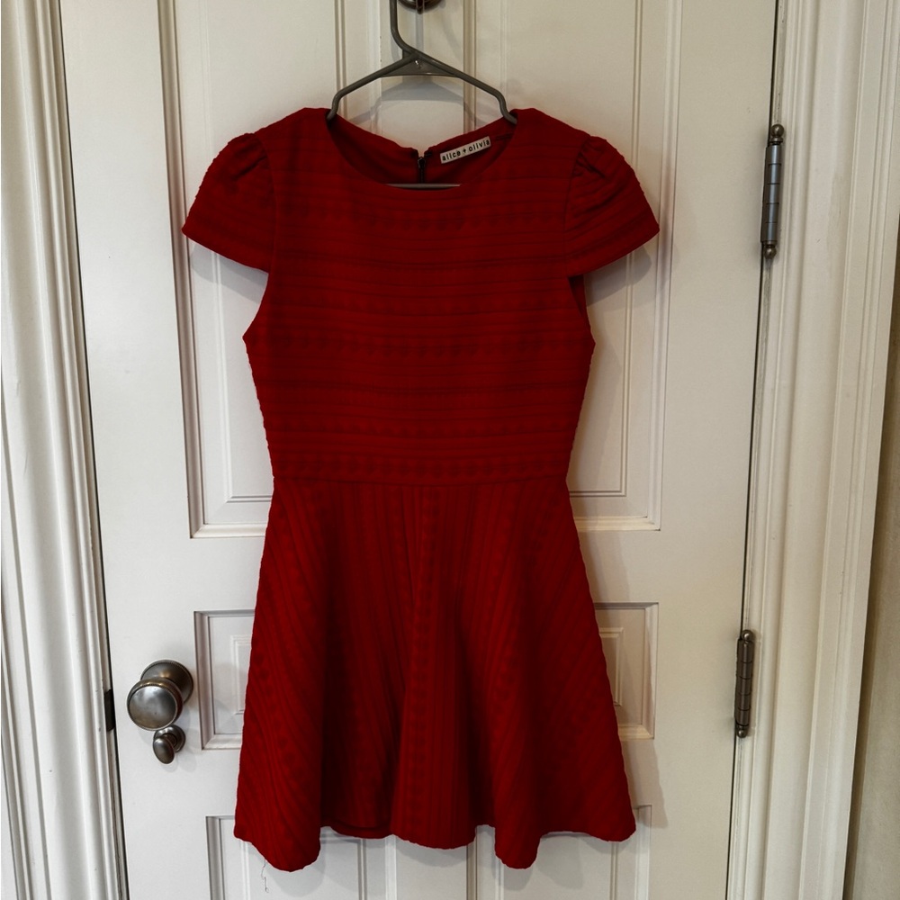 Alice + Olivia red dress